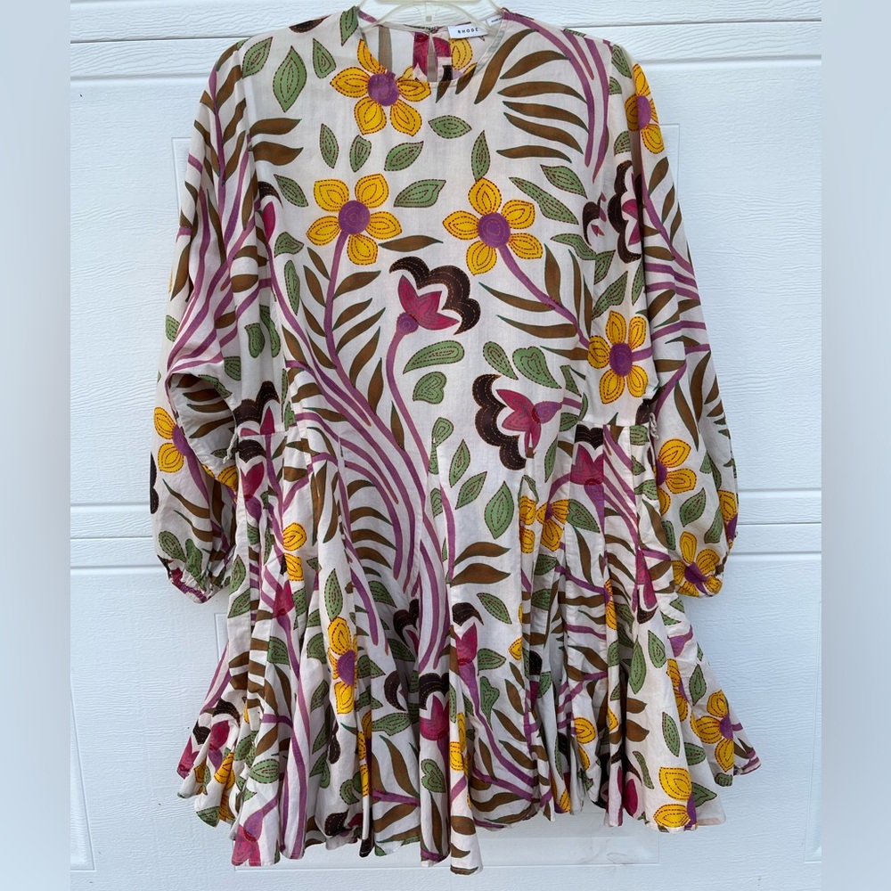 Rhode Ella Dress Small NO BELT Floral